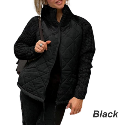 ⏳Begrenzte Zeit50%Rabatt💥Gesteppte Patchwork-Daunenjacke für Damen