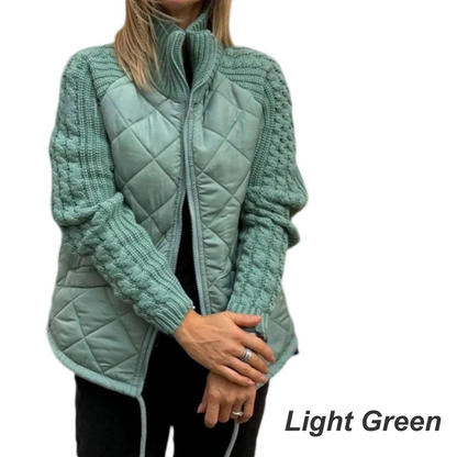 ⏳Begrenzte Zeit50%Rabatt💥Gesteppte Patchwork-Daunenjacke für Damen