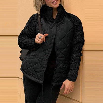 ⏳Begrenzte Zeit50%Rabatt💥Gesteppte Patchwork-Daunenjacke für Damen