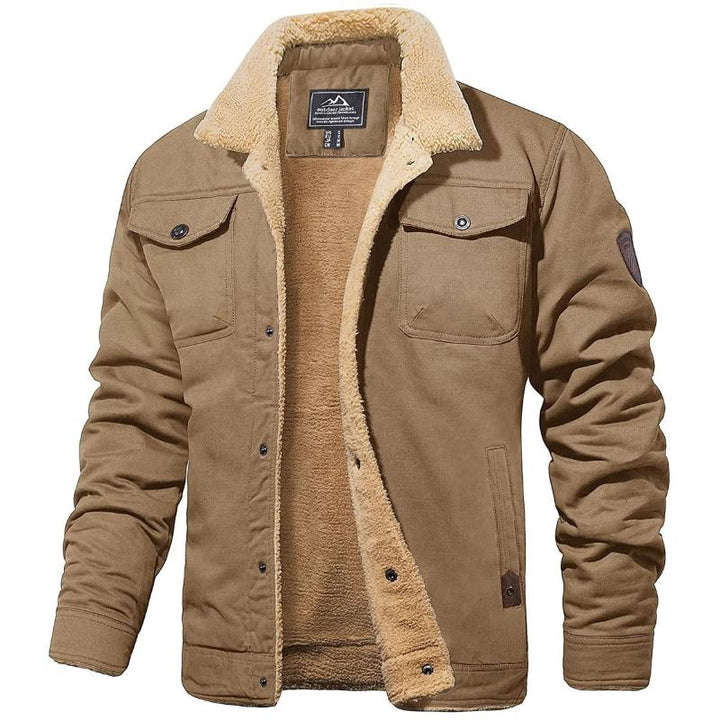 Men's Sherpa-Lined Bomber Jacket