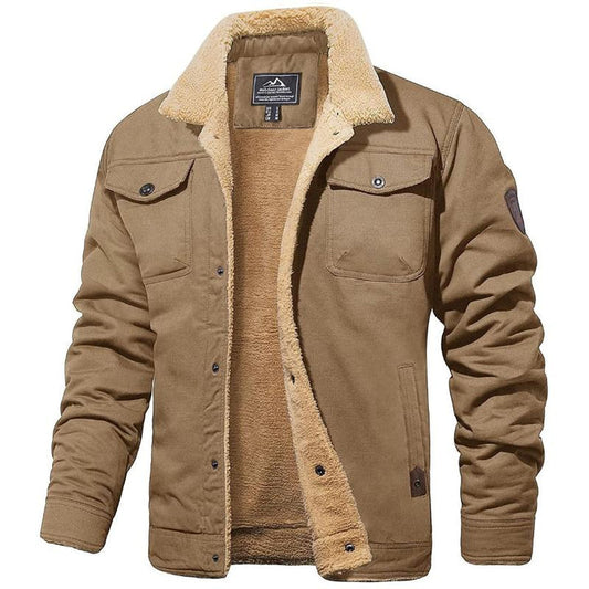 Men's Sherpa-Lined Bomber Jacket