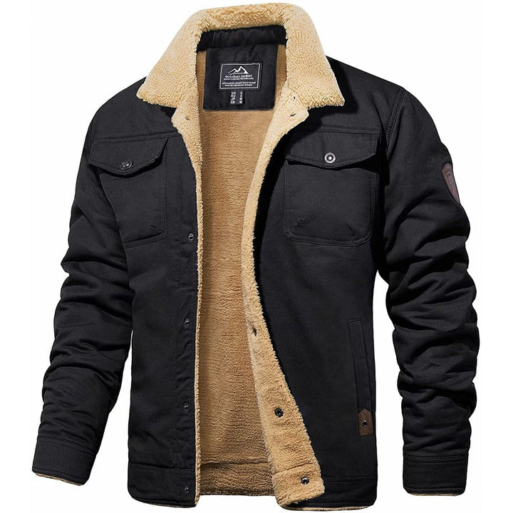 Men's Sherpa-Lined Bomber Jacket
