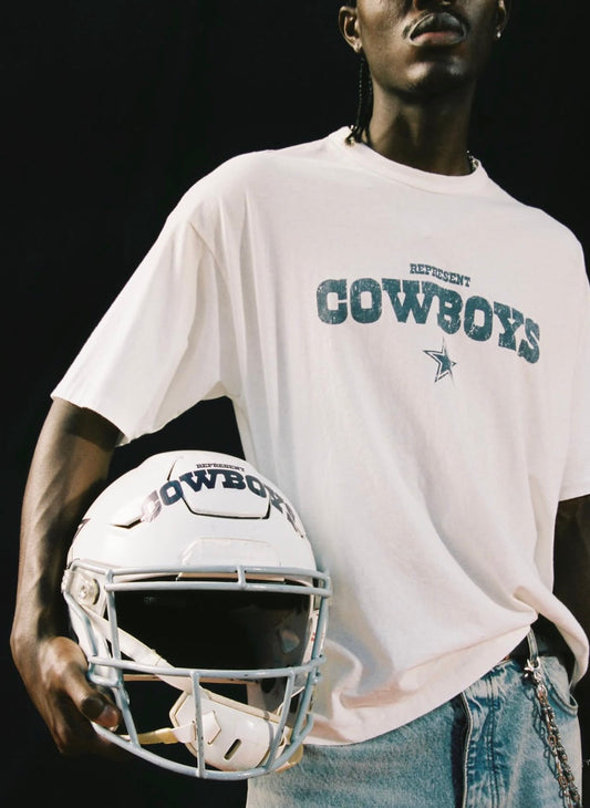 Dallas Cowboys x Represent T-Shirt - Washed Ecru - Seldom Seen Styles