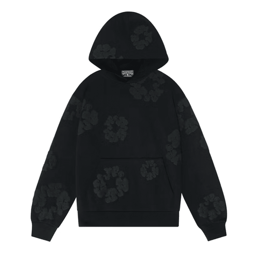 Denim Tears Cotton Wreath Sweatshirt Black Monochrome - Seldom Seen Styles