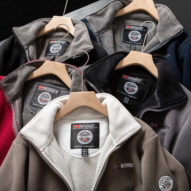 Double-Layer Fleece Hooded Jacket - Seldom Seen Styles