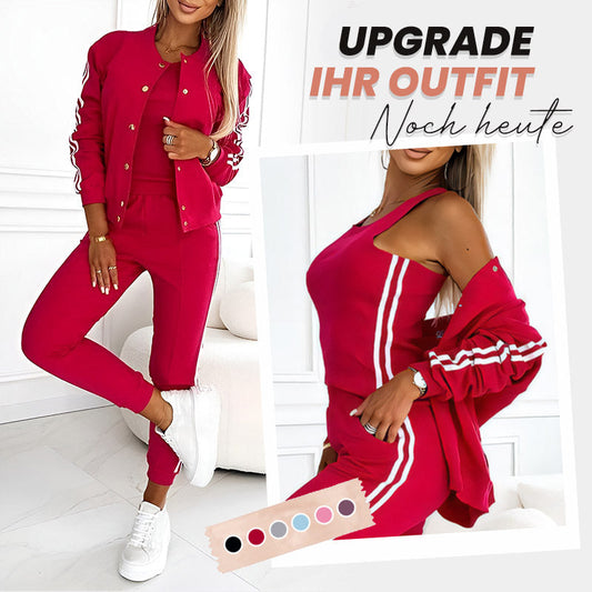 Dreiteiliges Set aus Baseballjacke und -hose für Damen - Seldom Seen Styles