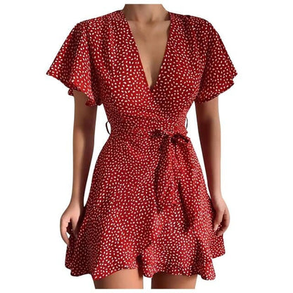 DressBetty - Butterfly Sleeve Vintage Short Mini Dress - Seldom Seen Styles