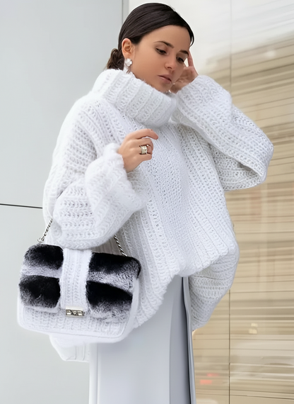 Pull en tricot doux ample