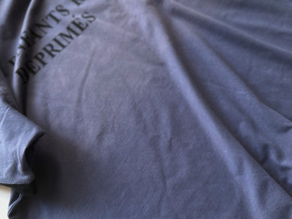 ENFANTS RICHES DÉPRIMÉS Classic Logo-Print Distressed Ringer T-Shirt