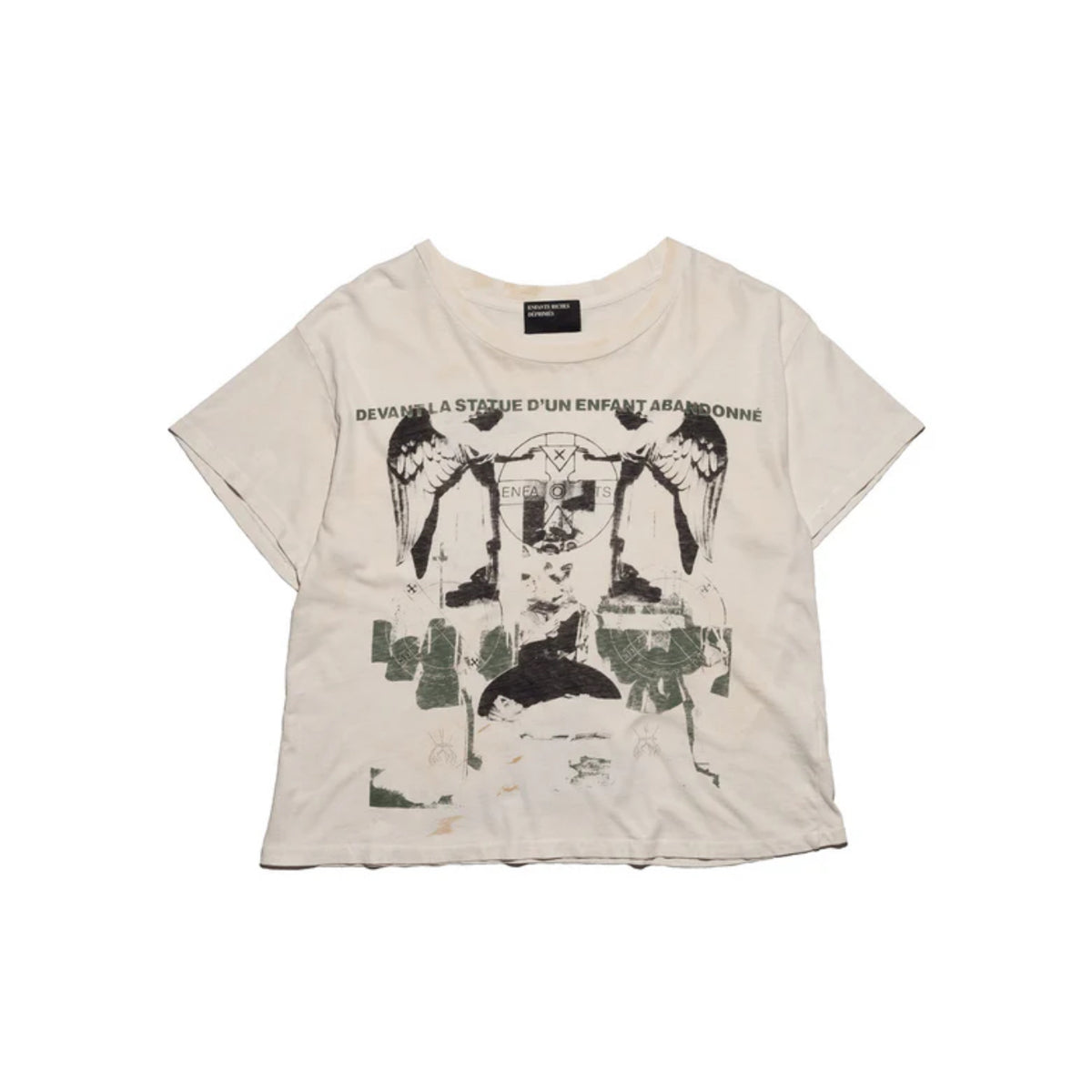 ENFANTS RICHES DÉPRIMÉS 'Enfant Abandonné' Printed Distressed T-Shirt - Seldom Seen Styles