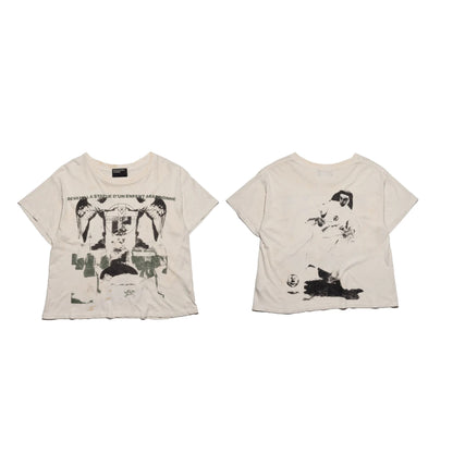 ENFANTS RICHES DÉPRIMÉS 'Enfant Abandonné' Printed Distressed T-Shirt