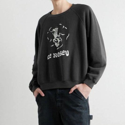 ENFANTS RICHES DÉPRIMÉS Le Rosey Logo-Print Distressed Sweatshirt - Seldom Seen Styles