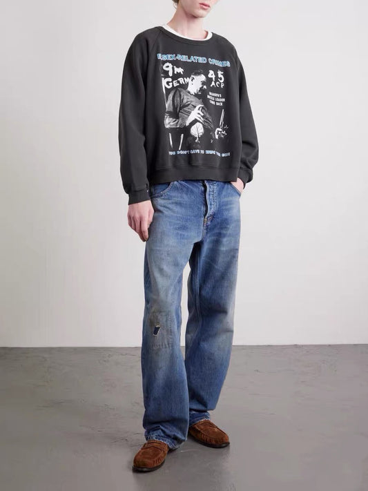 ENFANTS RICHES DÉPRIMÉS 'Sex-Related Crimes' Raglan Sweatshirt - Seldom Seen Styles