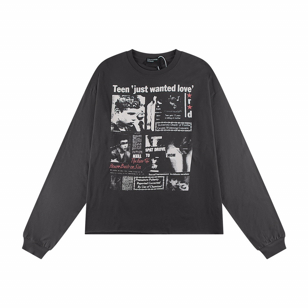 ENFANTS RICHES DÉPRIMÉS 'Teen Just Wanted Love' Long-Sleeve T-Shirt - Seldom Seen Styles
