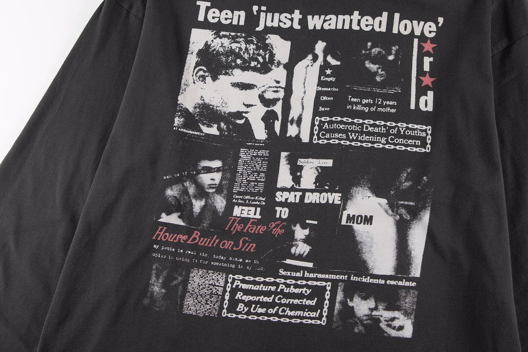 ENFANTS RICHES DÉPRIMÉS 'Teen Just Wanted Love' Long-Sleeve T-Shirt - Seldom Seen Styles