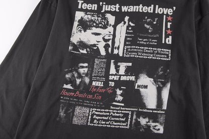 ENFANTS RICHES DÉPRIMÉS 'Teen Just Wanted Love' Long-Sleeve T-Shirt