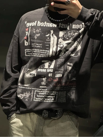 ENFANTS RICHES DÉPRIMÉS 'Teen Just Wanted Love' Long-Sleeve T-Shirt