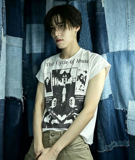 ENFANTS RICHES DÉPRIMÉS The Cycle of Abuse Shrunken T-Shirt - Seldom Seen Styles