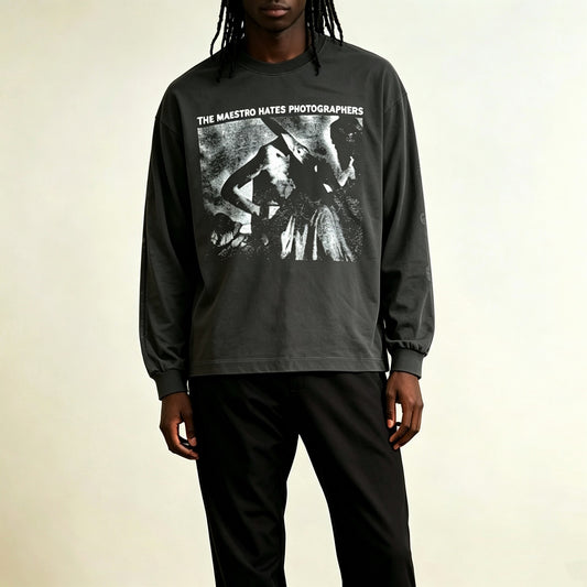 ENFANTS RICHES DÉPRIMÉS 'The Maestro Hates Photographers' Long Sleeve T-Shirt - Seldom Seen Styles