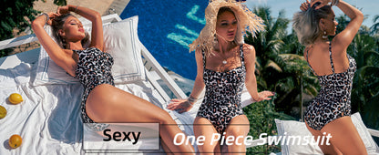 Ekouaer Women's One Piece Swimsuit Ruched Tummy Control Bathing Suits Vintage Retro Push Up Swimwear