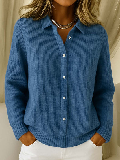 Elaine | Cardigan Boutonné Classique en Maille