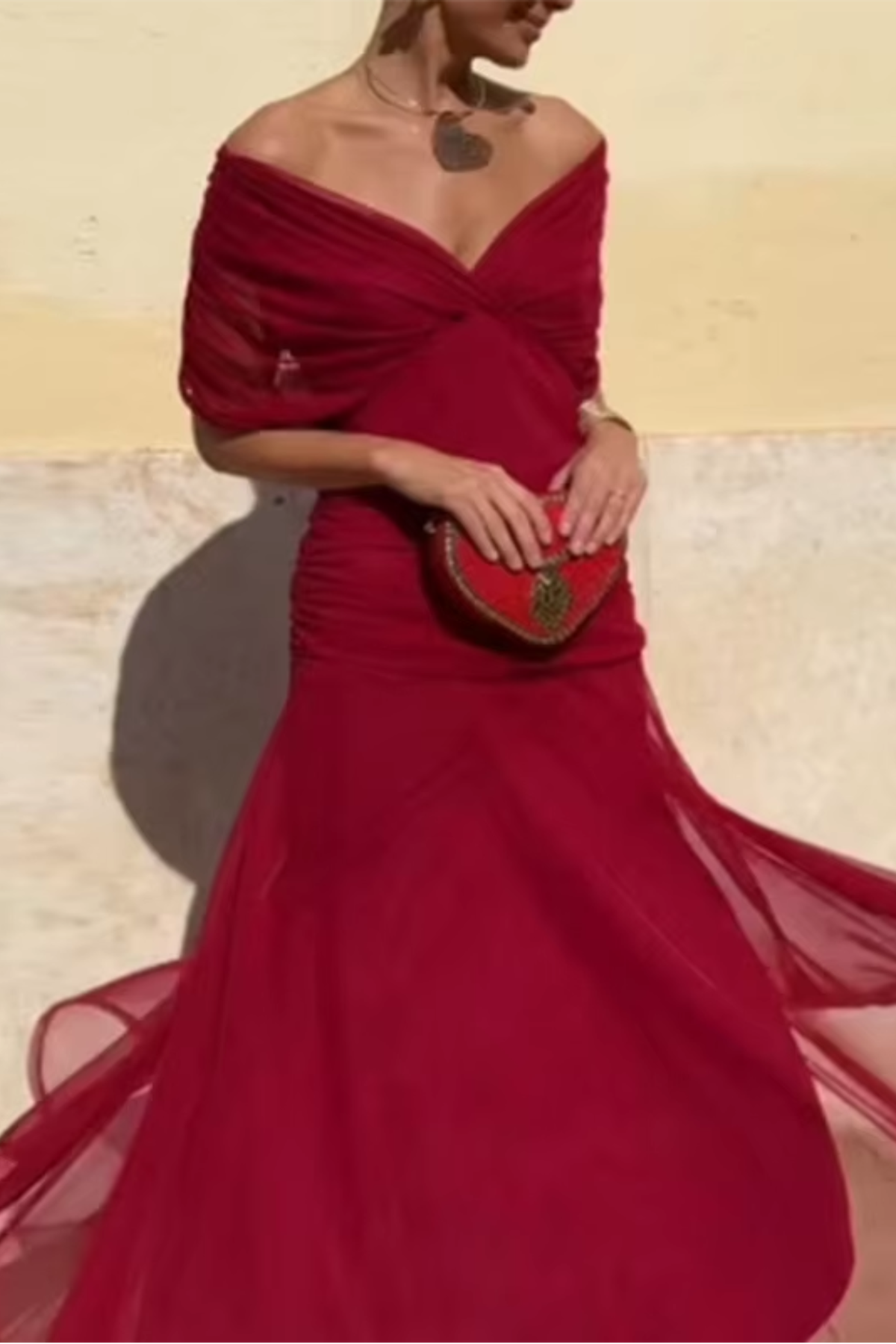 Elegant Maxi Dress for Women V Neck Chiffon Evening Dress Formal Wedding Guest Dress - Seldom Seen Styles