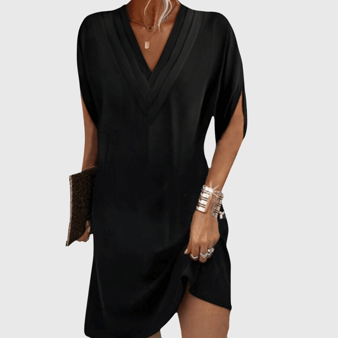 Elegant Tummy-Hiding Dress - Seldom Seen Styles