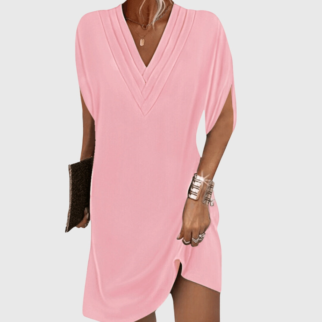 Elegant Tummy-Hiding Dress - Seldom Seen Styles
