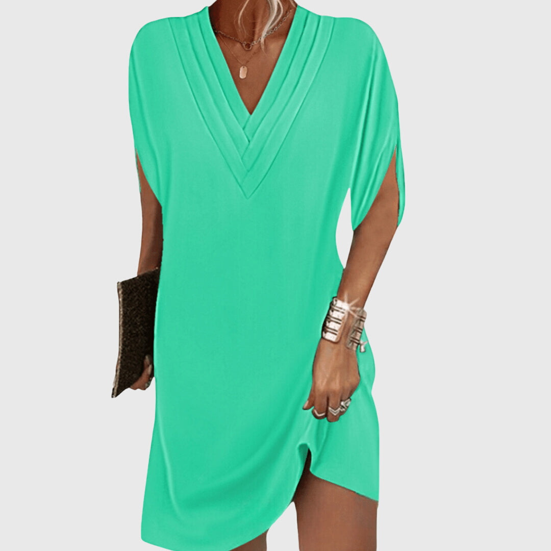 Elegant Tummy-Hiding Dress - Seldom Seen Styles