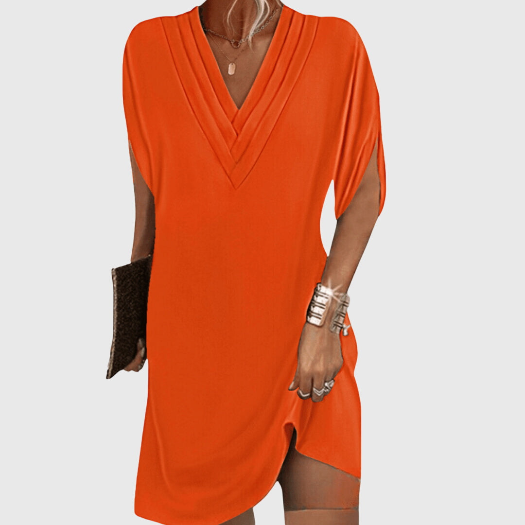 Elegant Tummy-Hiding Dress - Seldom Seen Styles