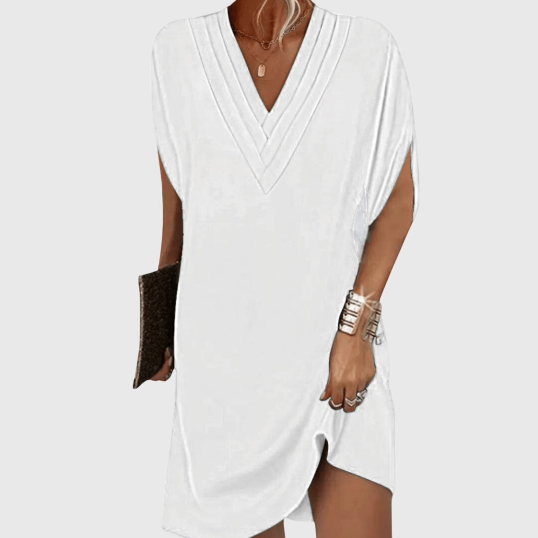 Elegant Tummy-Hiding Dress - Seldom Seen Styles