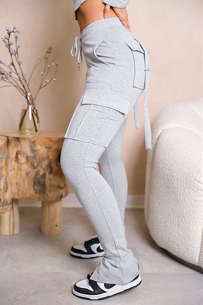 Pantalon de jogging cargo Ella - Gris