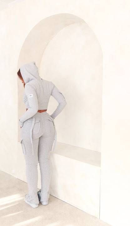 Pantalon de jogging cargo Ella - Gris