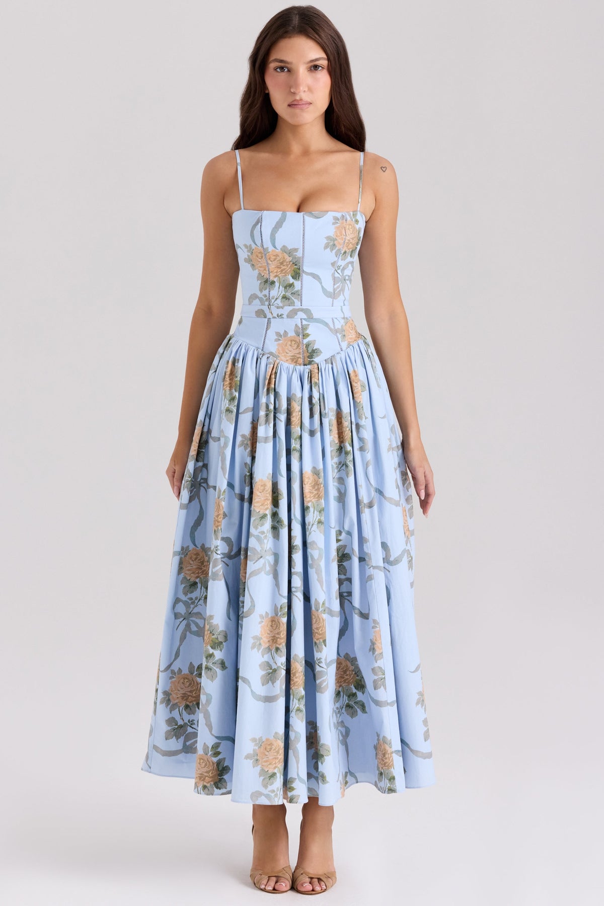 Elodie | Floral Corset Maxi Dress - Seldom Seen Styles