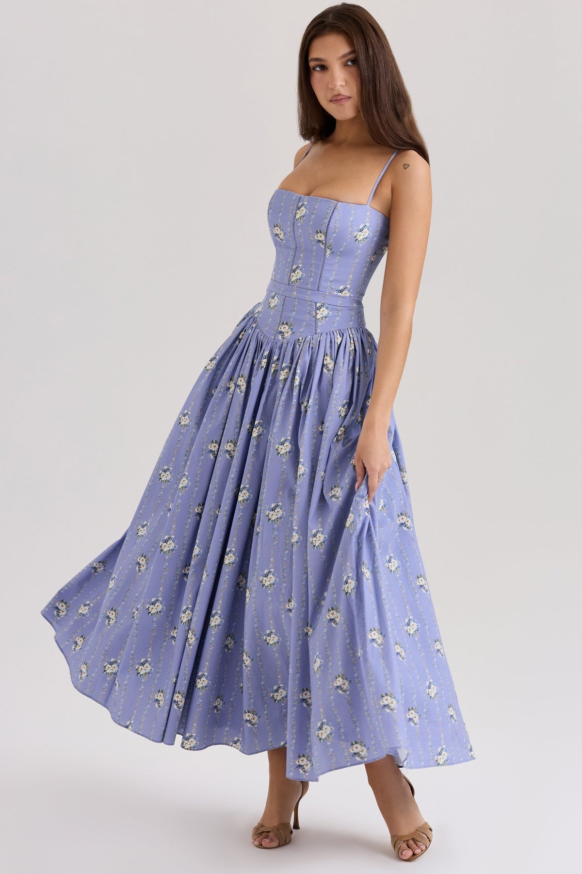 Elodie | Floral Corset Maxi Dress - Seldom Seen Styles