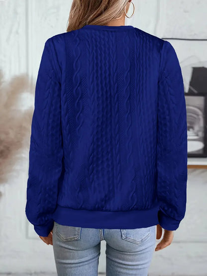 Elvarine | Textured Zip-Up Bomber Jacket