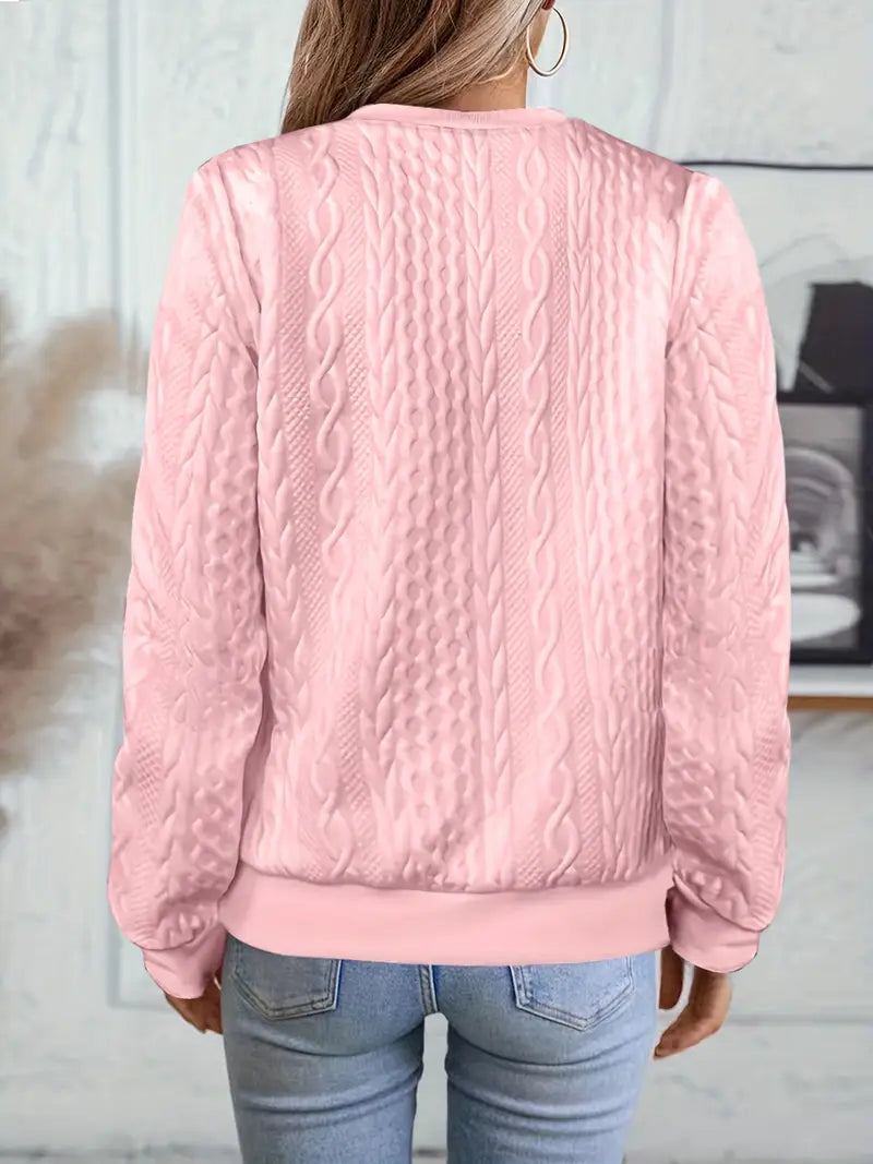 Elvarine | Textured Zip-Up Bomber Jacket - Seldom Seen Styles