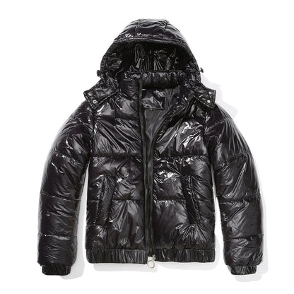 Elyora - Doudoune Molly Glänzende Damen-Pufferjacke mit Sherpa-Futter