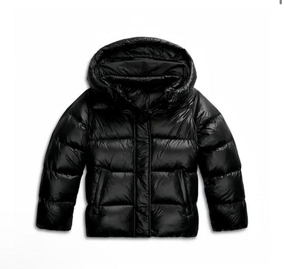 Elyora - Doudoune Molly Glänzende Damen-Pufferjacke mit Sherpa-Futter