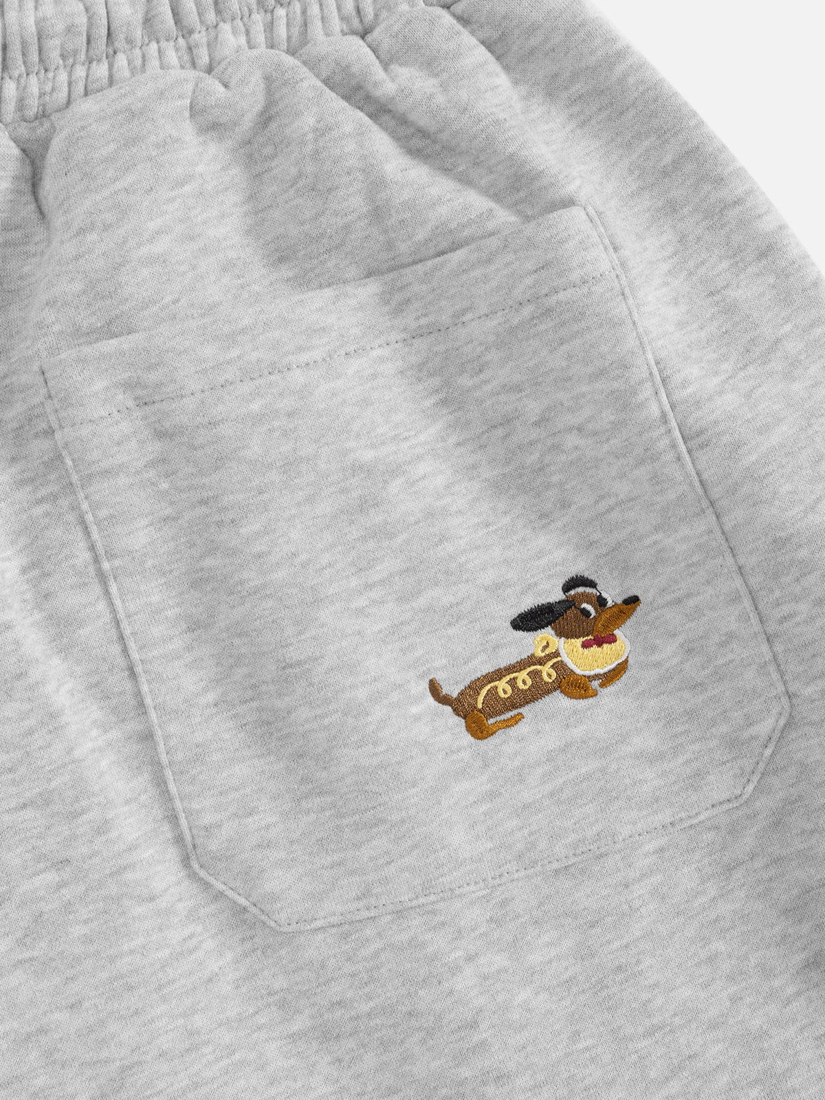 Embroidery Puppy Baggy Barrel Sweatpants - Seldom Seen Styles