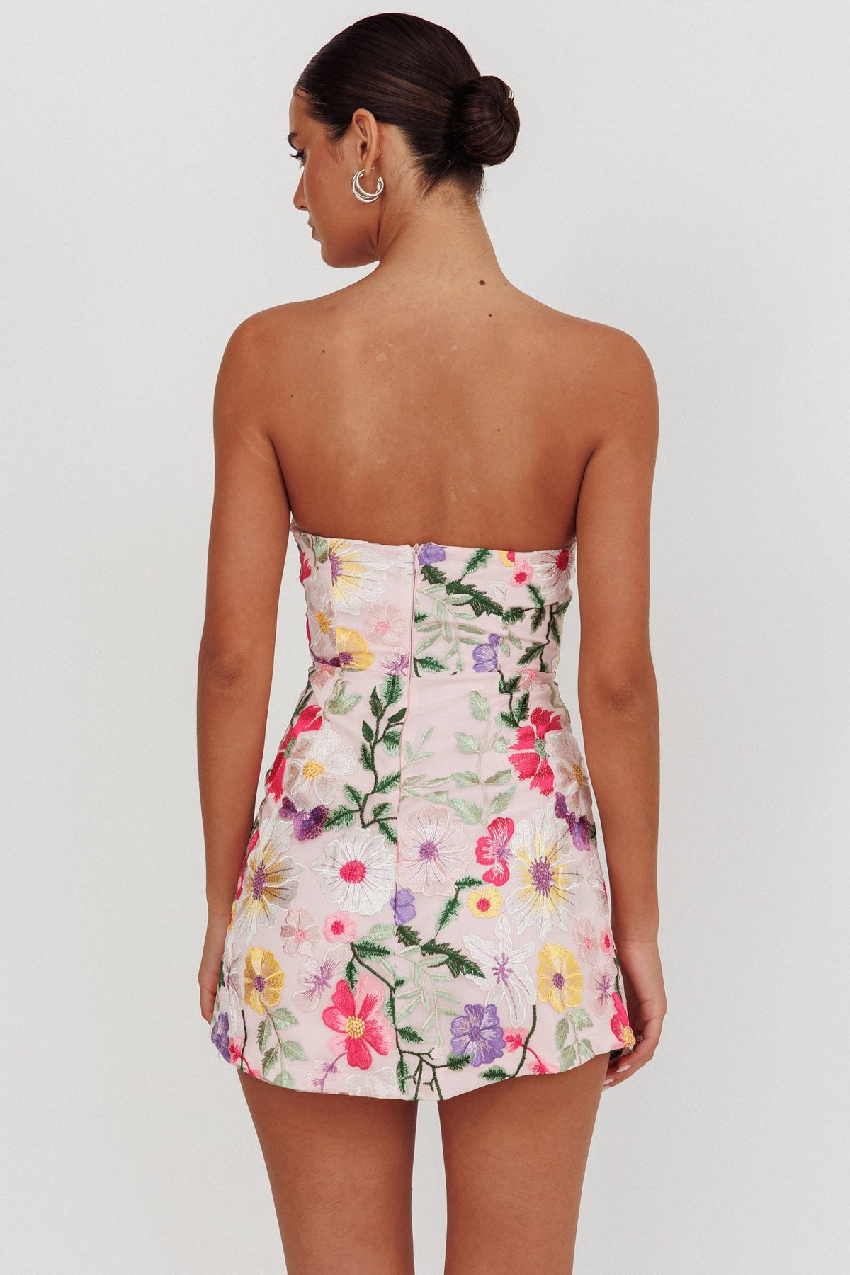 Entered The Chat Strapless Mini Dress Multi - Seldom Seen Styles