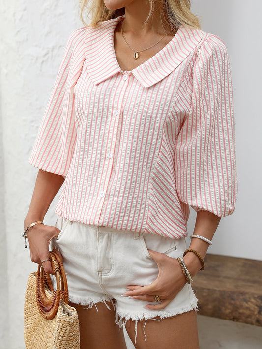 Evelyne Stripe Blouse - Seldom Seen Styles