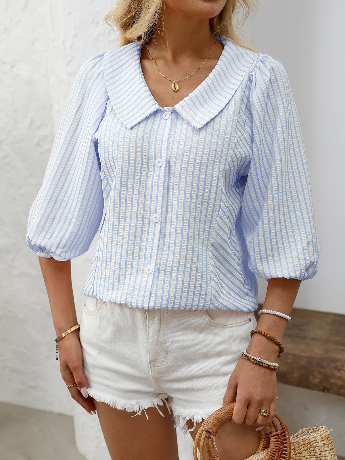 Evelyne Stripe Blouse - Seldom Seen Styles