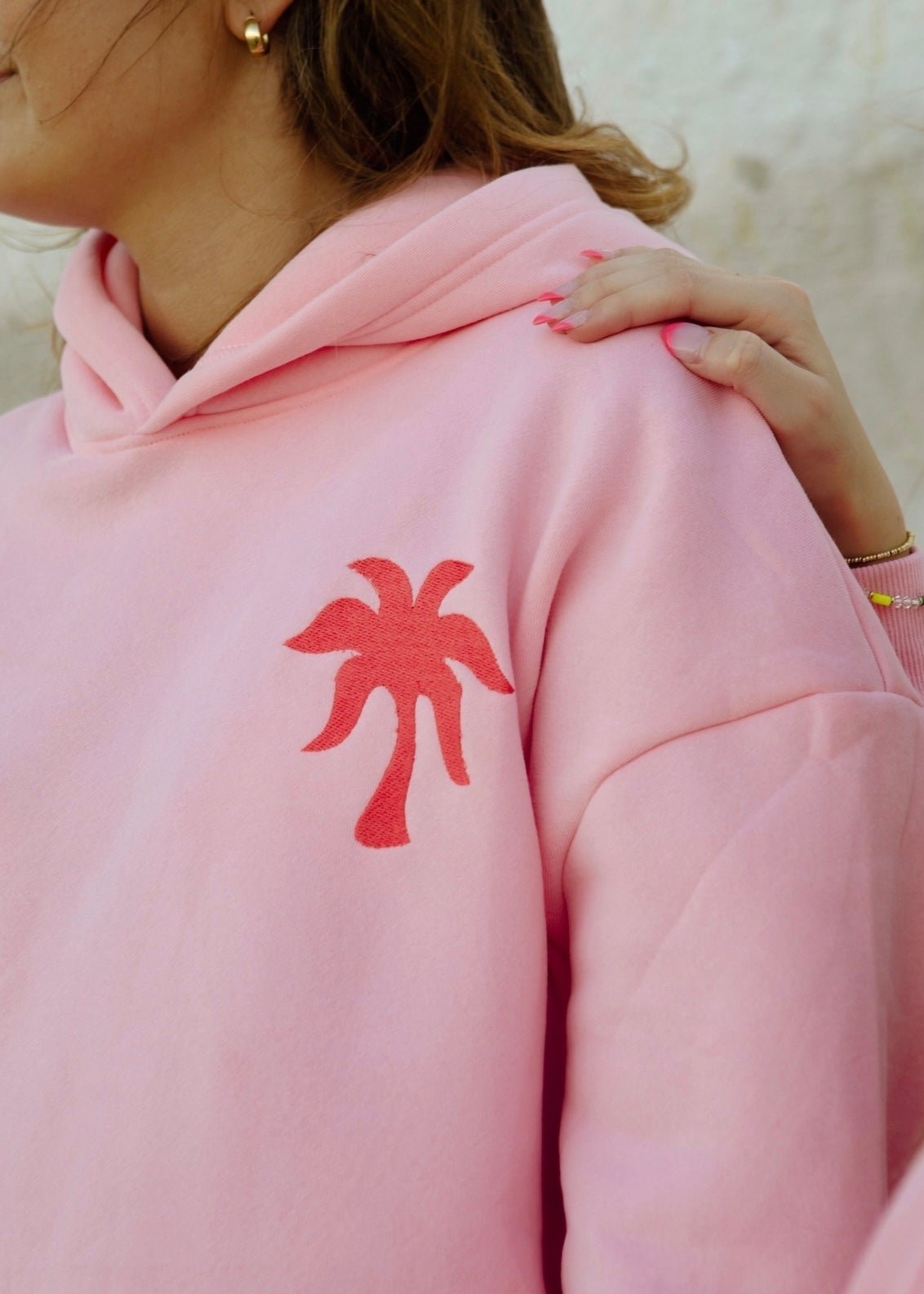 "Everything Comes in Waves" Hoodie in Pink - Seldom Seen Styles