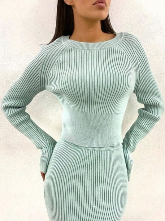 FEEL COZY SKIRT TWO SET - Seldom Seen Styles