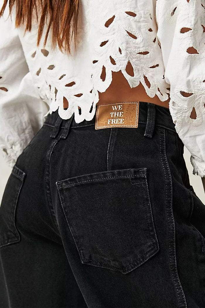 Fashion Casual Women's Loose Wide-leg Pants Mid-low Waist Washed Denim Trousers - Seldom Seen Styles
