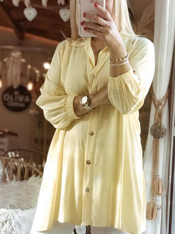 Fashion plain women's shirt tops casual pants - Seldom Seen Styles