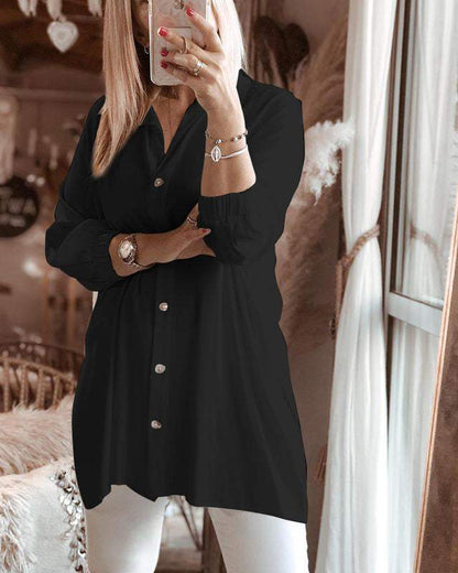 Modische unifarbene Damen-Shirt-Oberteile, Freizeithosen