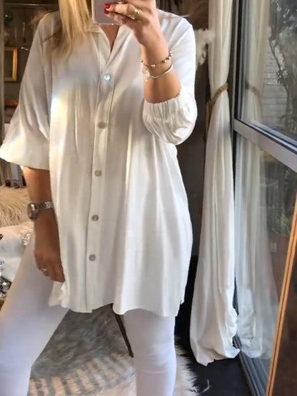 Modische unifarbene Damen-Shirt-Oberteile, Freizeithosen