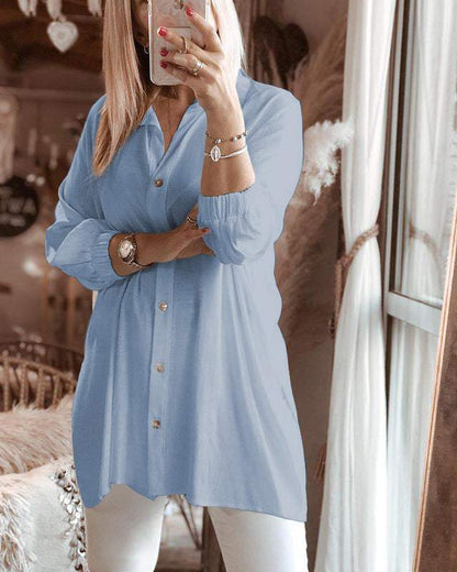 Modische unifarbene Damen-Shirt-Oberteile, Freizeithosen